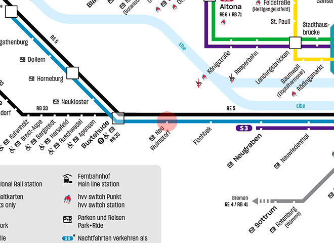 Neu Wulmstorf station map