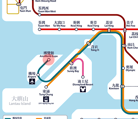 AsiaWorld-Expo station map