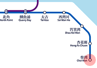 Chai Wan station map