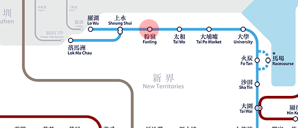 Fanling station map