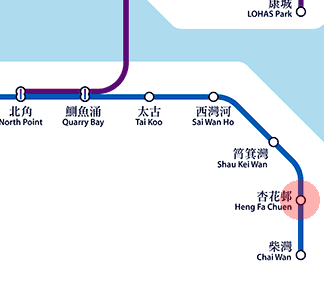 Heng Fa Chuen station map