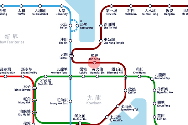 Hin Keng station map