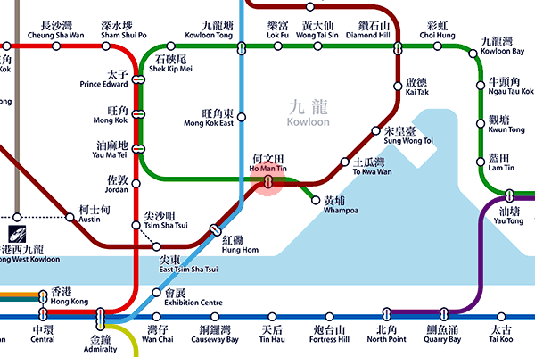 Ho Man Tin station map