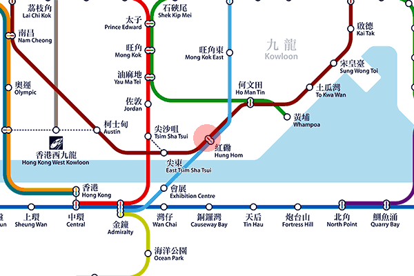 Hung Hom station map