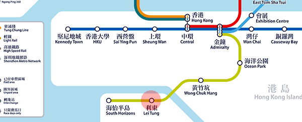 Lei Tung station map