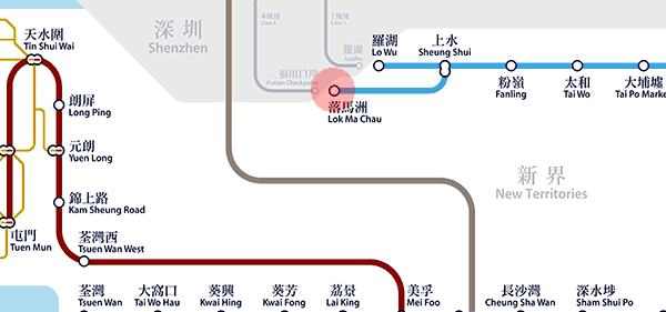 Lok Ma Chau station map