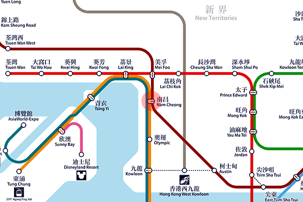 Nam Cheong station map
