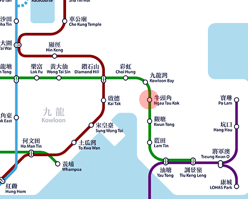 Ngau Tau Kok station map