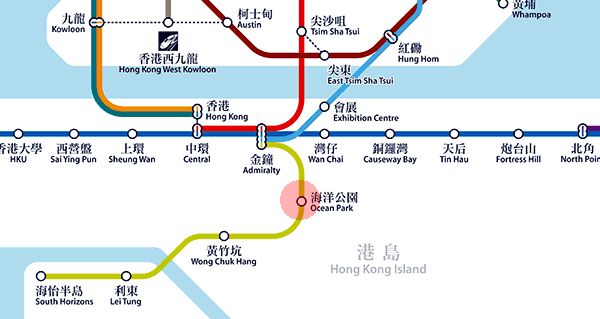 Ocean Park station map