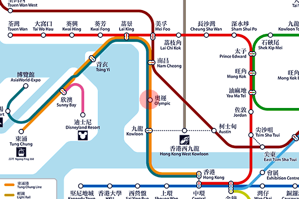 Olympic station map