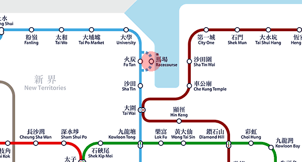 Racecourse station map