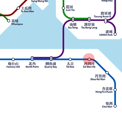 Sai Wan Ho station map