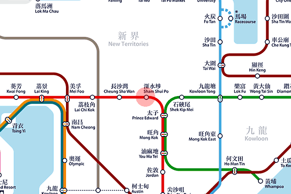 Sham Shui Po station map