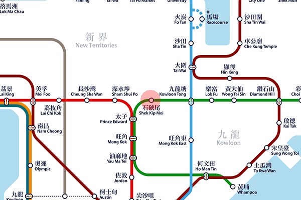 Shek Kip Mei station map