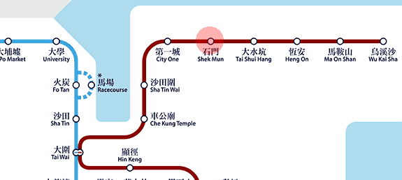 Shek Mun station map
