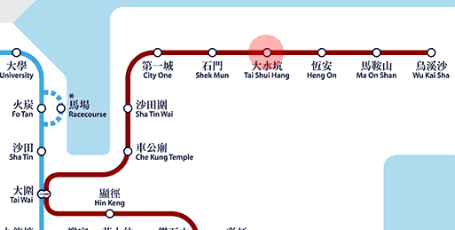 Tai Shui Hang station map