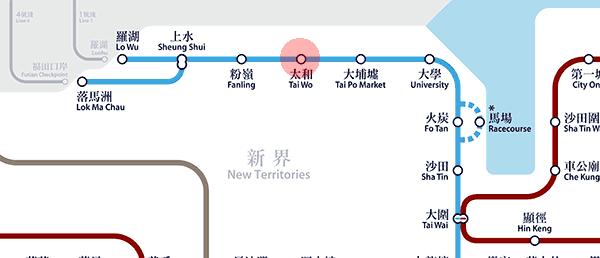 Tai Wo station map