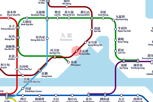 To Kwa Wan station map