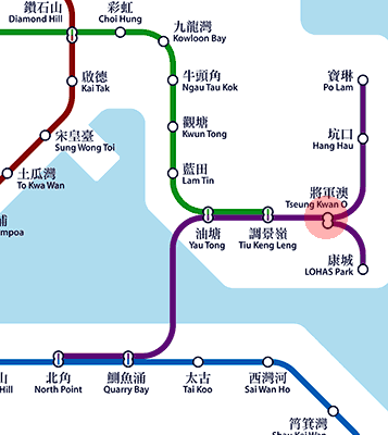 Tseung Kwan O station map