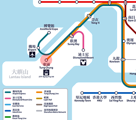 Tung Chung station map