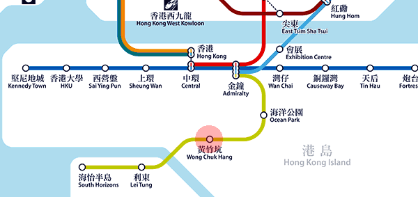 Wong Chuk Hang station map