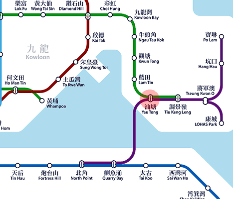 Yau Tong station map