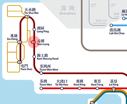 Yuen Long station map