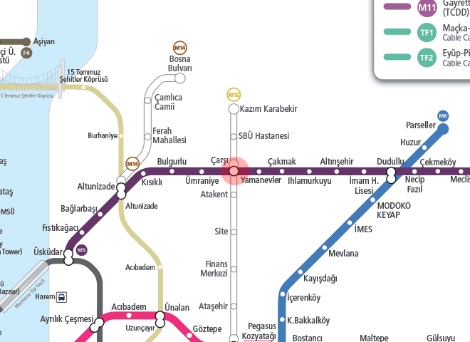 Carsi station map