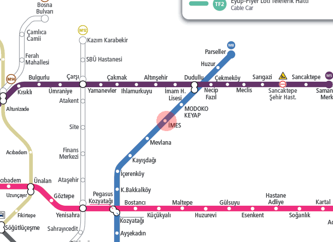 IMES station map