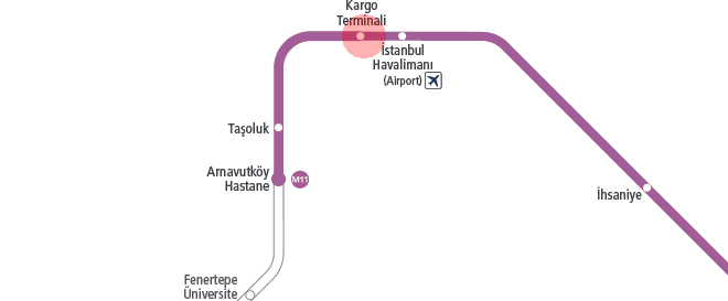 Kargo Terminali station map