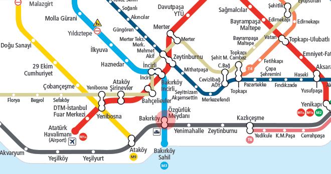 Ozgurluk Meydani station map