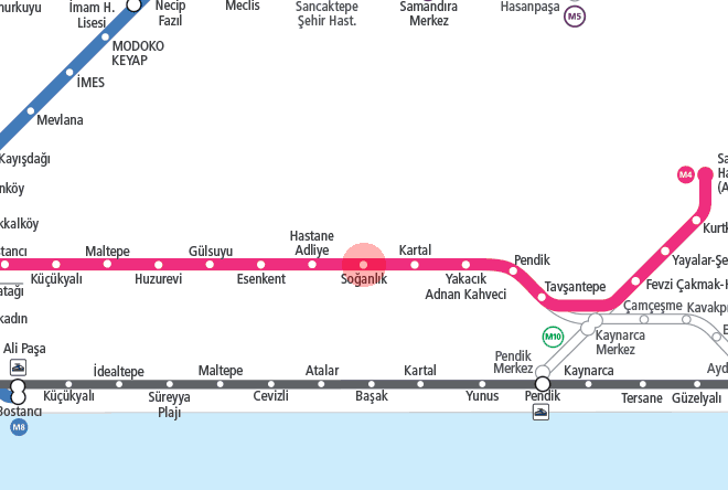 Soganlik station map