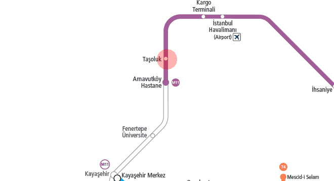 Tasoluk station map