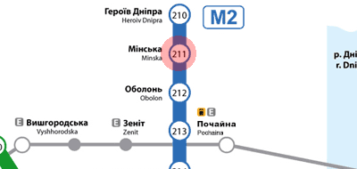 Minska station map