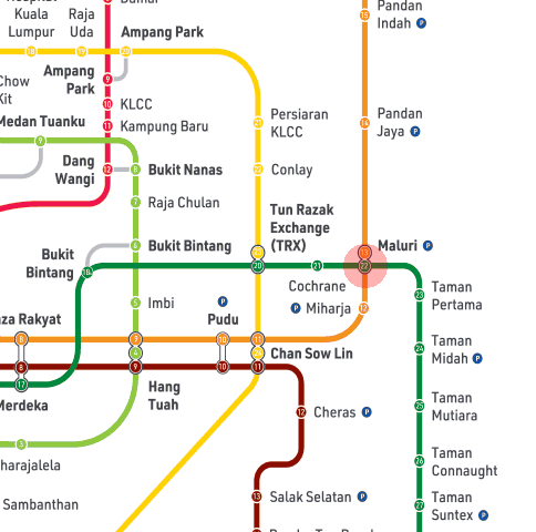 AEON-Maluri station map