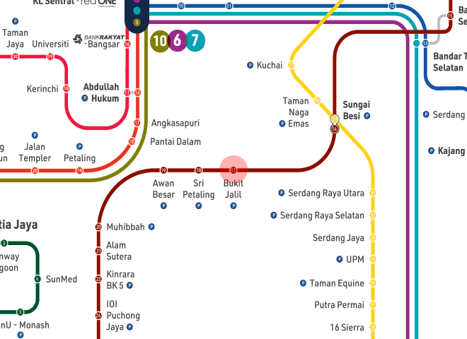 Bukit Jalil station map