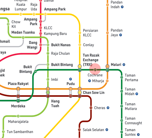 Cochrane station map