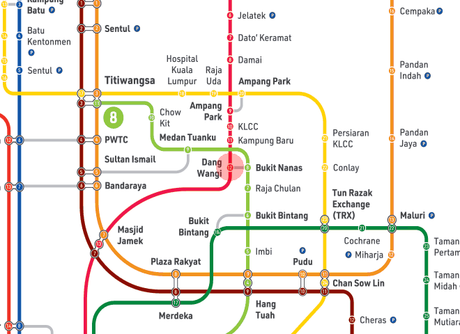 Dang Wangi station map