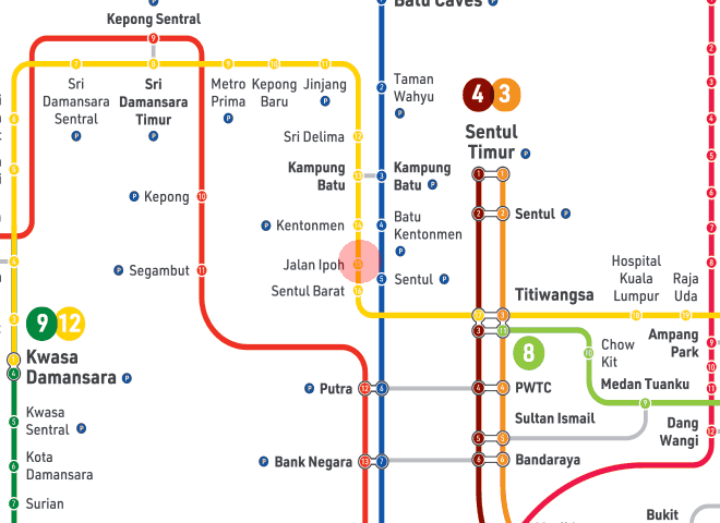 Jalan Ipoh station map