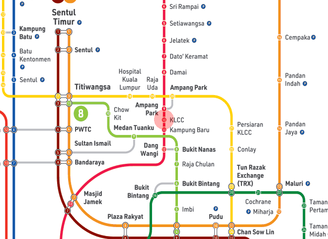 KLCC station map