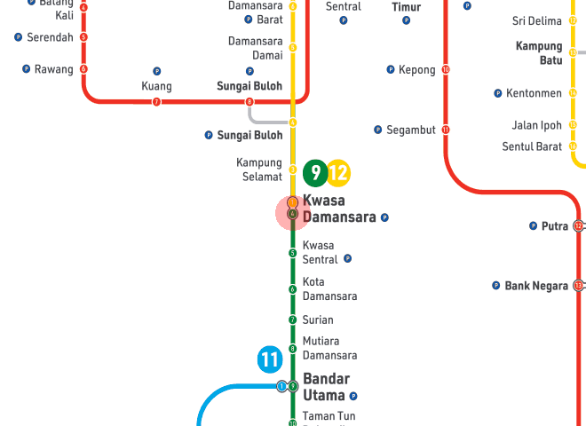 Kwasa Damansara station map