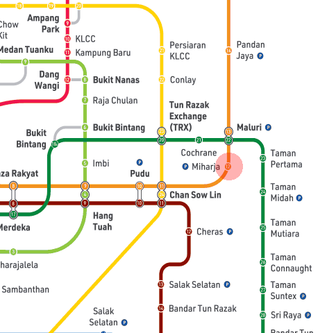 Miharja station map