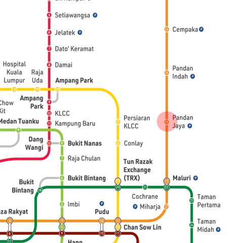 Pandan Jaya station map