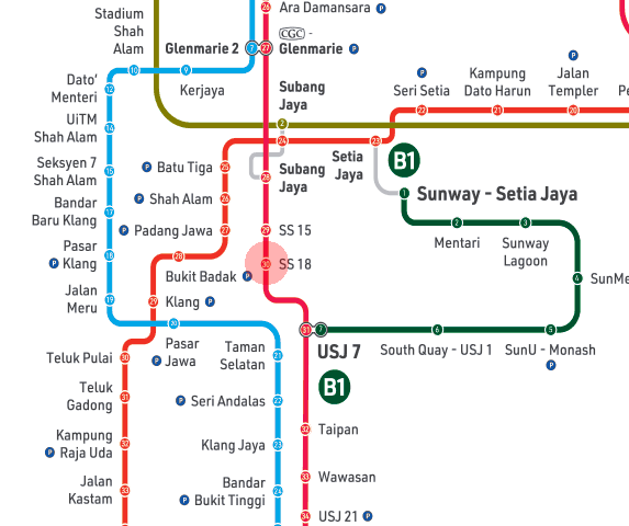 SS18 station map