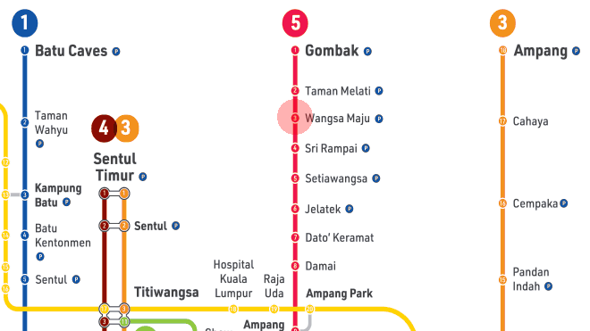 Wangsa Maju station map