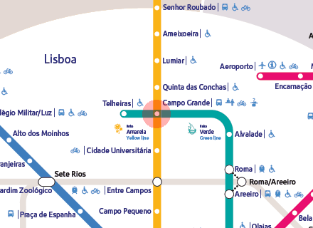 Campo Grande station map