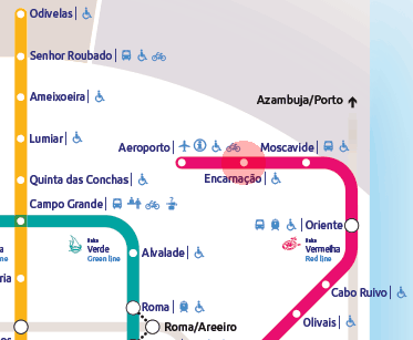 Encarnacao station map