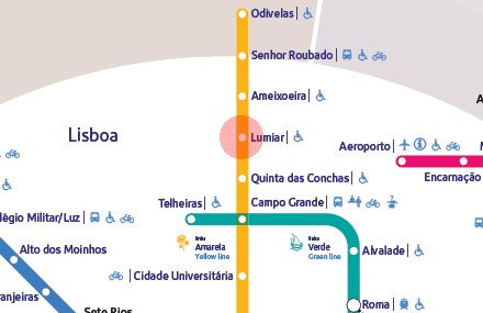 Lumiar station map