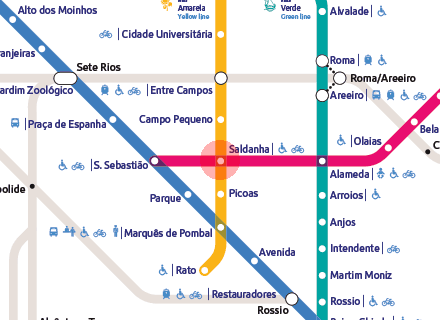 Saldanha station map