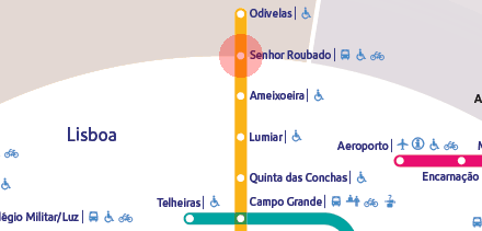 Senhor Roubado station map